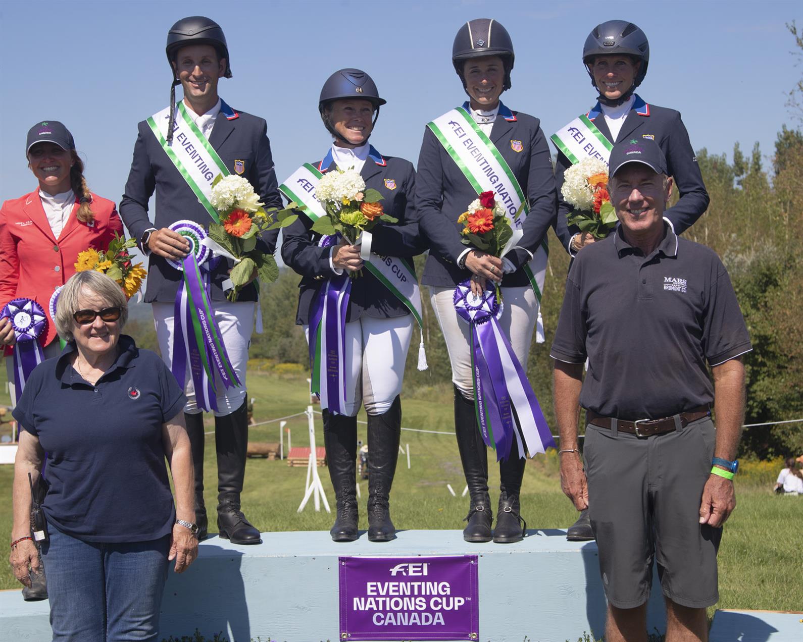U.S. Gold Medal Eventing Team from the Bromont CCIO4*