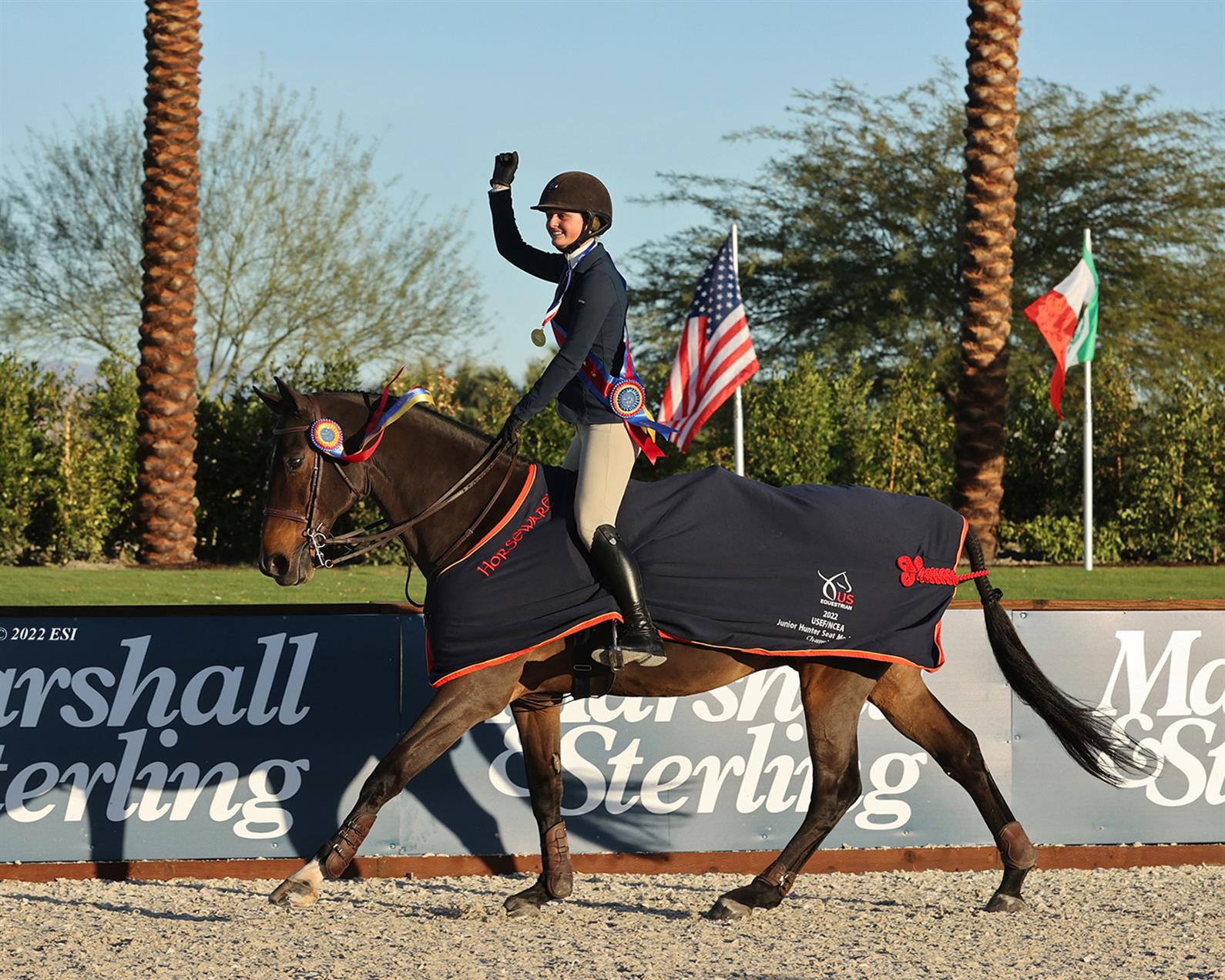 Ella Dyson at the USEF/NCEA Medal Final