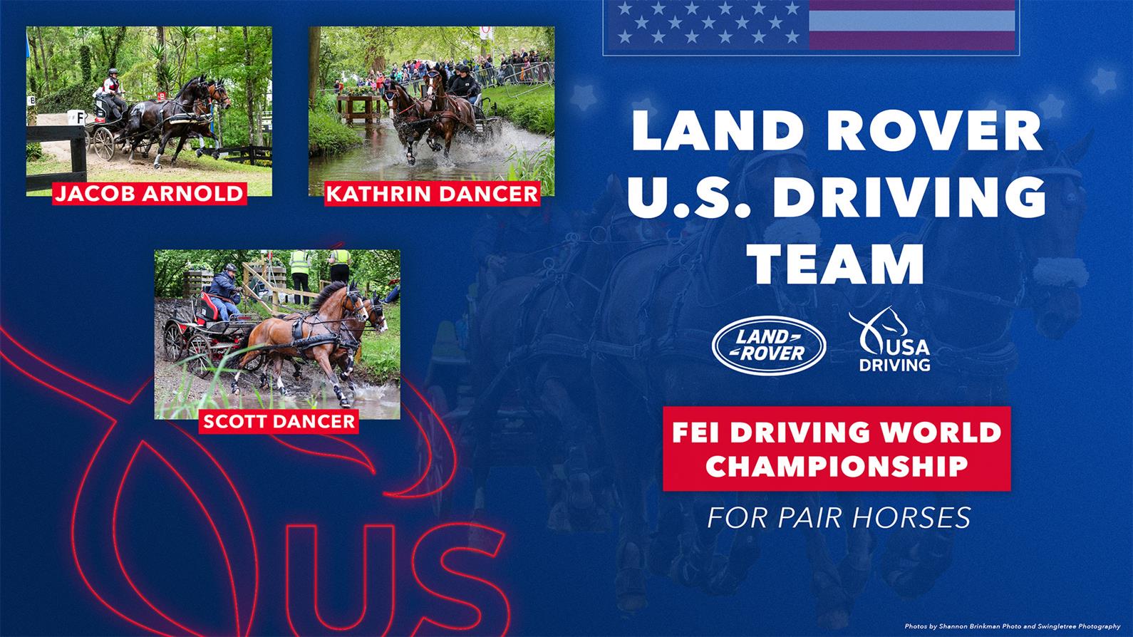 US Team for the 2023 FEI Driving World Championship for Pair Horses