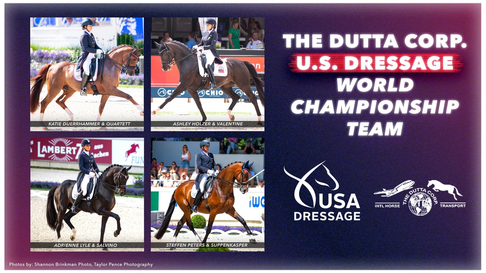 U.S. Dressage Team for the 2022 FEI World Championships