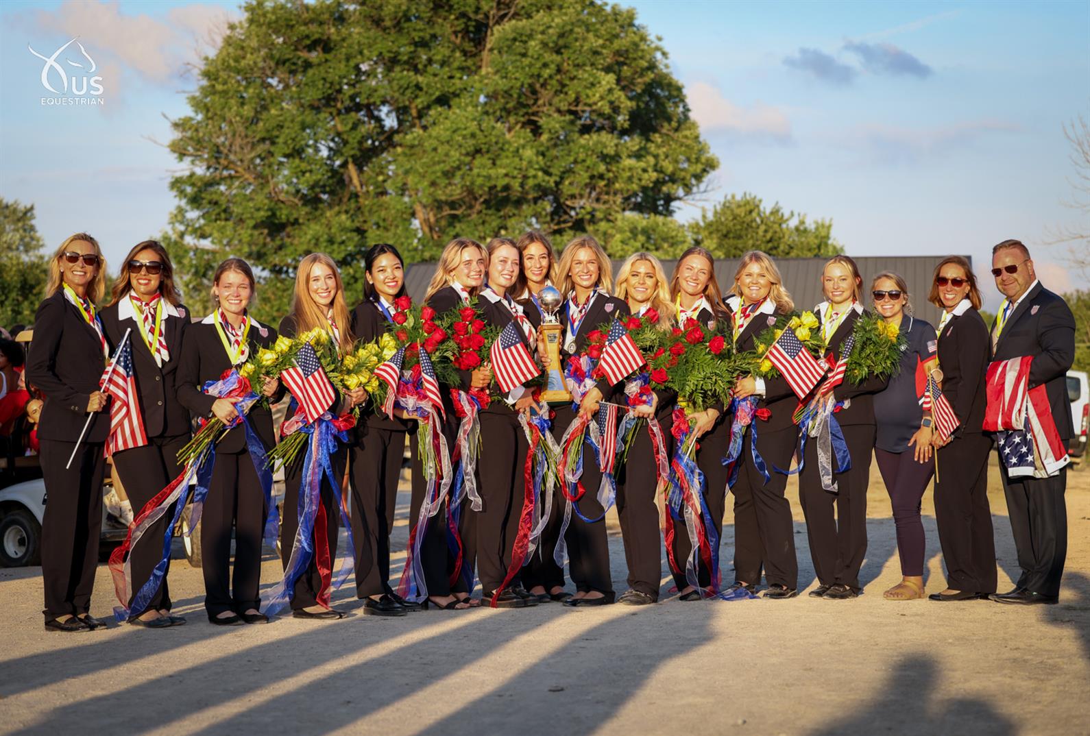 U.S. Saddle Seat World Cup team members after the awards ceremony