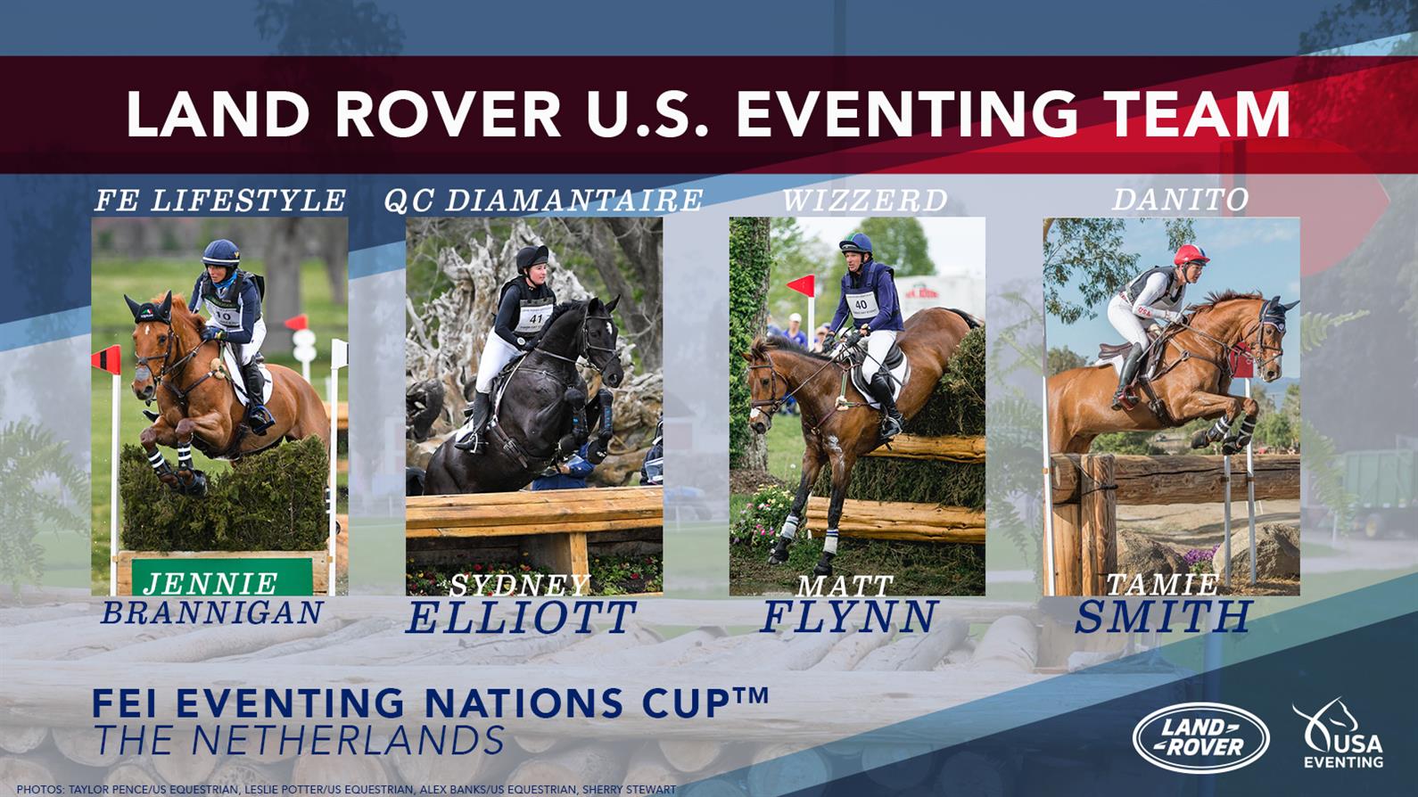 U.S. team for the Eventing Nations Cup in Boekelo, the Netherlands