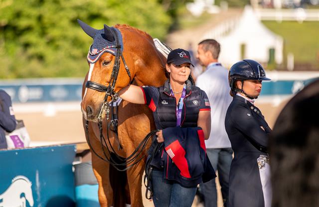 Photo showcasing the Coaching for the Team: How a U.S. Dressage Senior Team Member Coaches NAYC Athletes