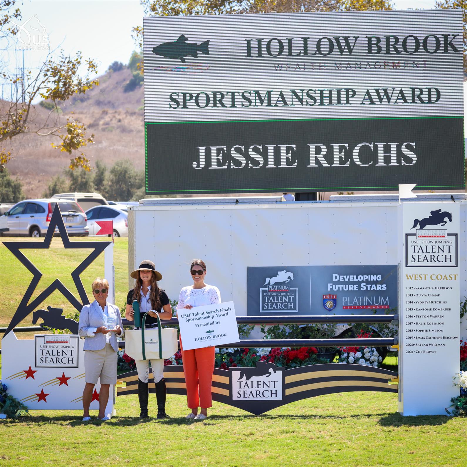 Jessie Rechs, winner of the Hollow Brook Wealth Management Sportsmanship Award