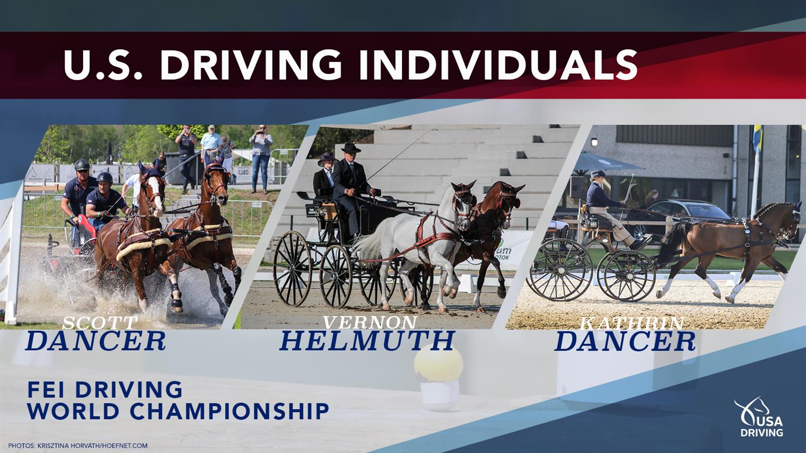Individuals representing the U.S. at the 2021 FEI Driving World Championship for Pairs
