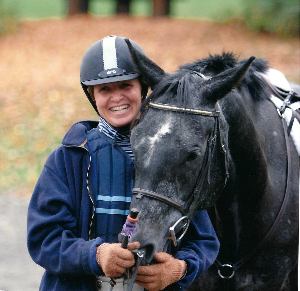 Jane Hamlin with a horse