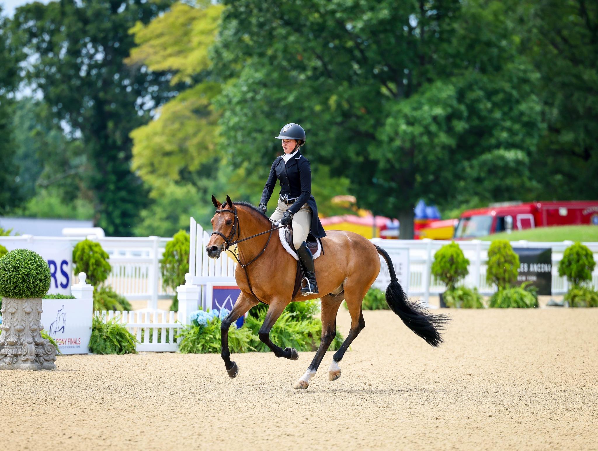 Photo showcasing the USEF Pony Finals presented by Marshall & Sterling